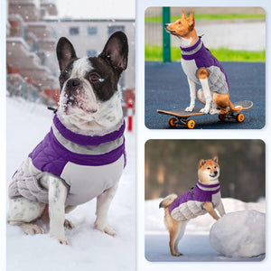 OUOBOB - Waterproof Dog Coat w/Harness - Purple - Petservo