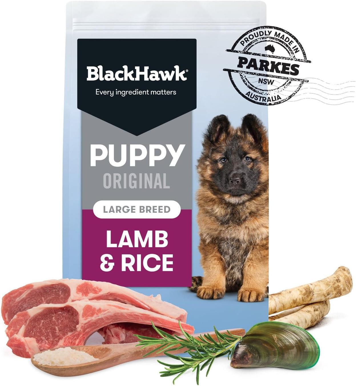 Black Hawk - Lamb And Rice Large Breed Puppy Dry Dog Food 3kg