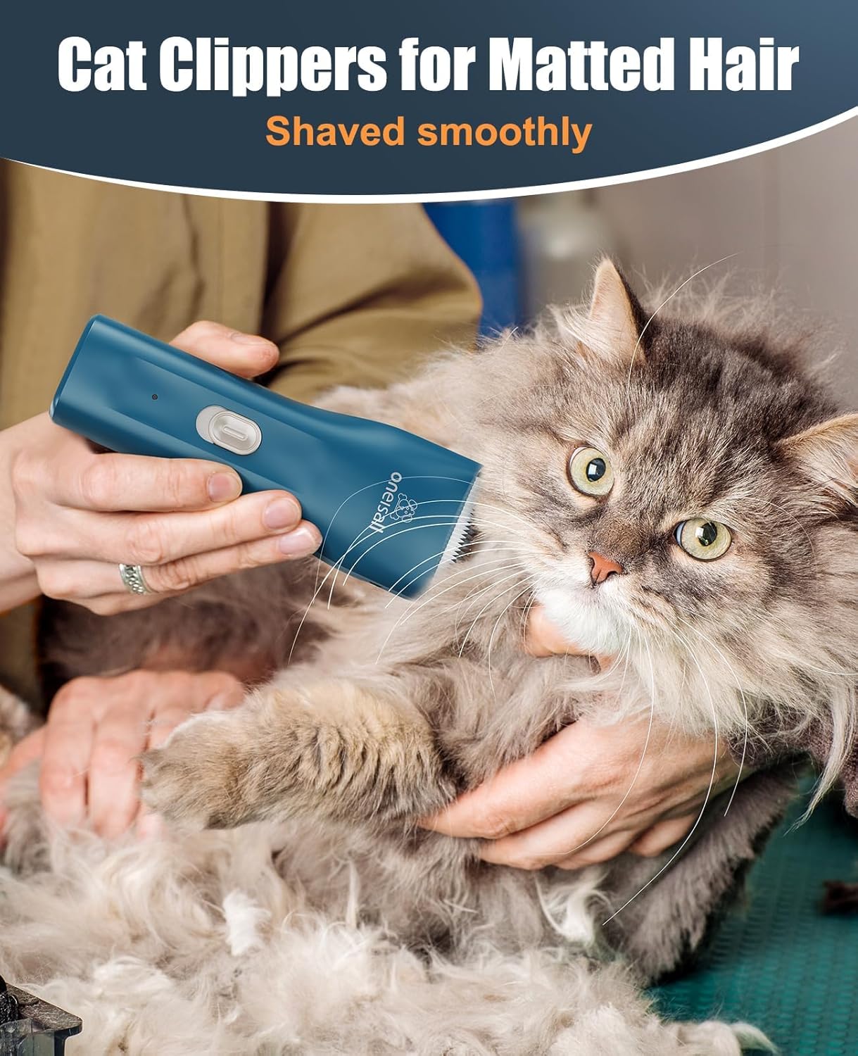 Buy Oneisall - Quiet Cordless Shaver With Pet Hair Clippers at Pet Servo