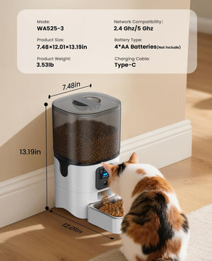 Buy oneisall - Automatic 5G WiFi Smart Pet Feeder at Pet Servo