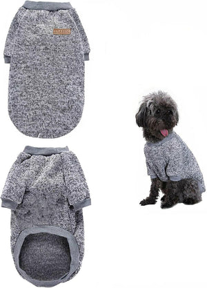 Cozy Grey Dog Sweater for Small Puppies - 35CM - Petservo