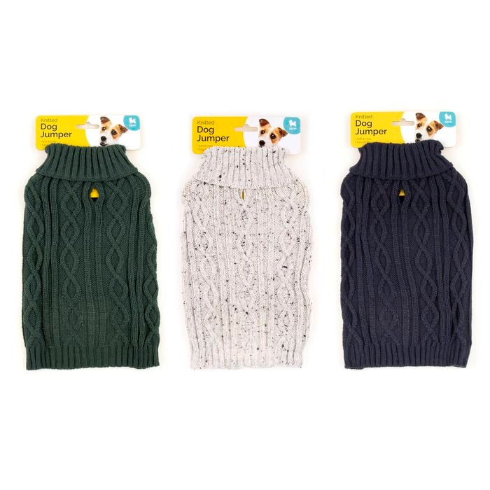 Dats - Cable Knit Dog Jumper 25cm Small