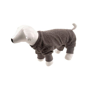 Dats - Teddy Fleece Dog Vest 25cm Small Grey - Pet Servo
