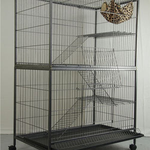 YES4PETS - 140cm 4-Level Bird & Pet Cage with Castors - Pet Servo