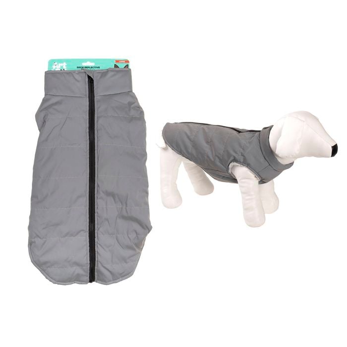 Art & Bob - Reflective Dog Vest Large 50cm - Silver