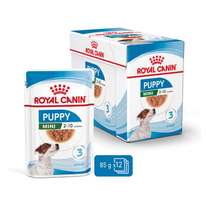Royal Canin - Mini Puppy Wet Dog Food Pouches 85g x 12 - Petservo