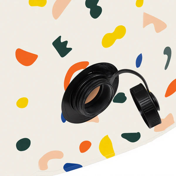 Black cable on a colorful abstract background