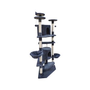 YES4PETS - 200cm Cat Scratching Post Tower Grey - petservo