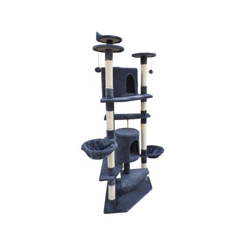 YES4PETS - 200cm Cat Scratching Post Tower Grey - petservo