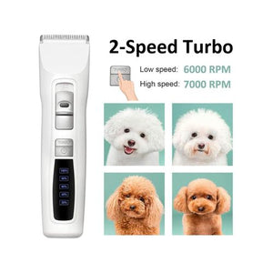 YES4PETS Electric Dog Cat Clipper Kit Cordless Grooming White_PetServo-1