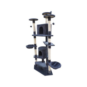 YES4PETS - 200cm Cat Scratching Post Tower Grey - petservo