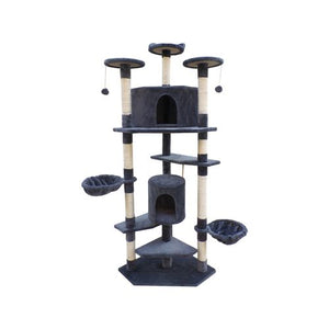 YES4PETS - 200cm Cat Scratching Post Tower Grey - petservo