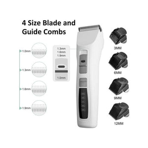 YES4PETS Electric Dog Cat Clipper Kit Cordless Grooming White_PetServo-3
