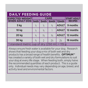 Optimum - 700g Puppy Chicken & Rice Wet Dog Food - 12 Cans - Petservo