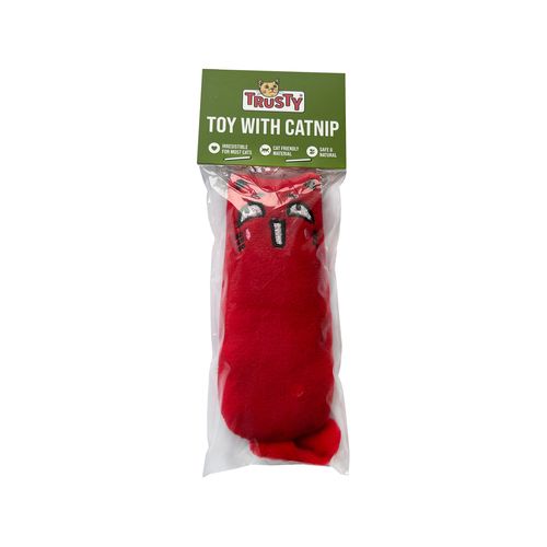 Trusty - Scratch Cat Toy with Catnip - Red