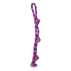 Happy Tails - Pink And Blue Braided Rope Toy - petservo