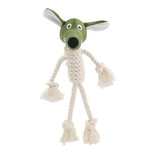 YES4PETS - 2x Plush Knotted Animal Dog Toys - Petservo -1