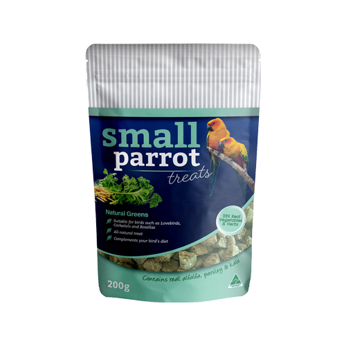 Peckish - 200g Small Parrot Treats Natural Greens - petservo
