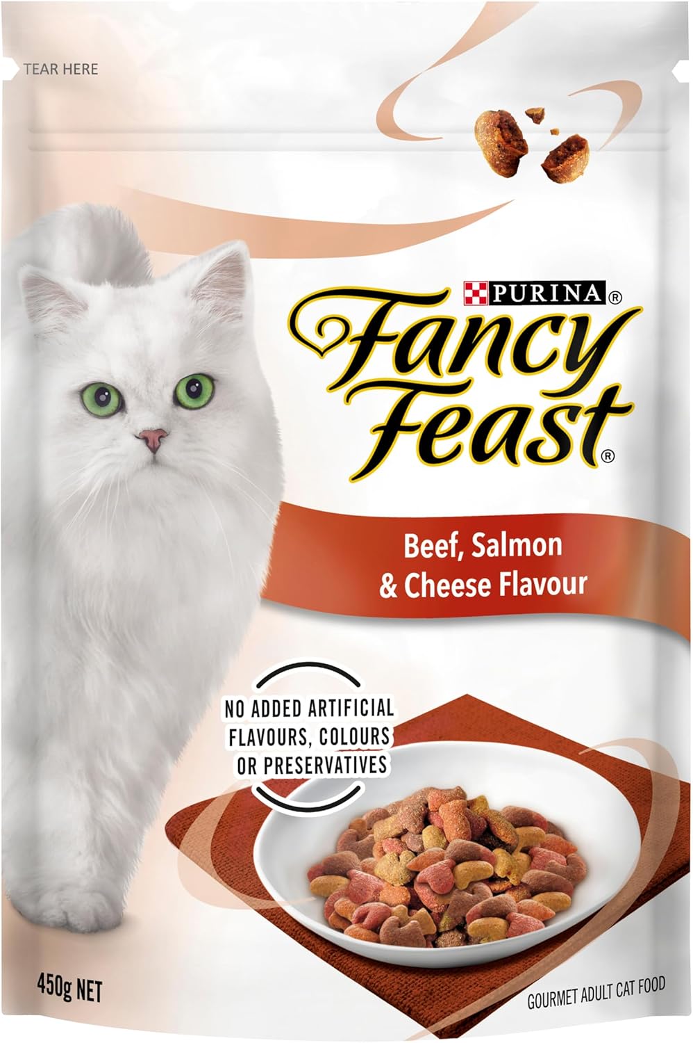 FANCY FEAST - Adult Beef, Salmon & Cheese Flavour Dry Cat Food
