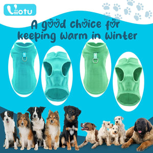 Viiotu - 2-Pack Fleece Dog & Cat Winter Jumpers (S) - Petservo