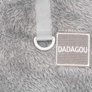 Grey Fleece Dog Sweater – Cozy Winter Wear w/D-Ring - Petservo