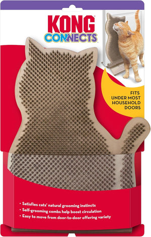 Kong Connects cat toy with packaging on a red background at Pet Servo