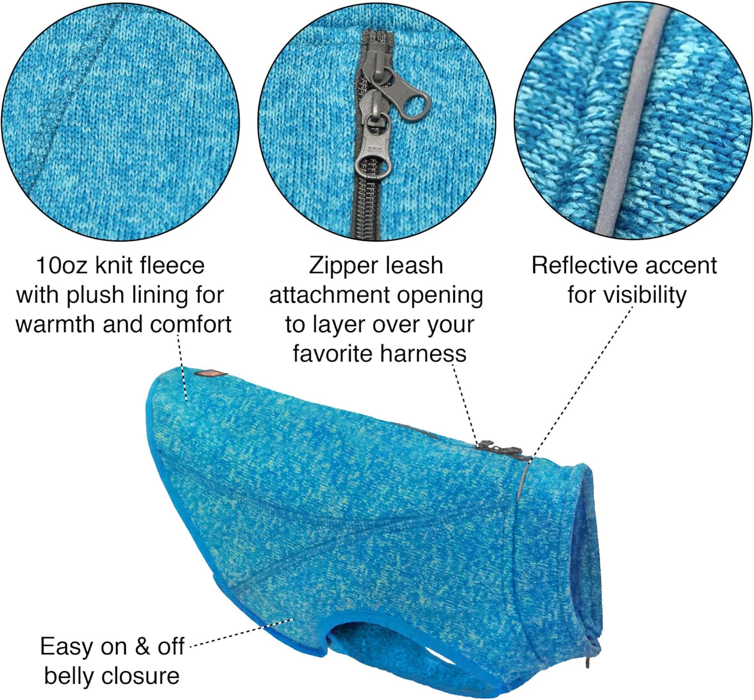 Stylish and lightweight sweater for cool weather walks - Petservo