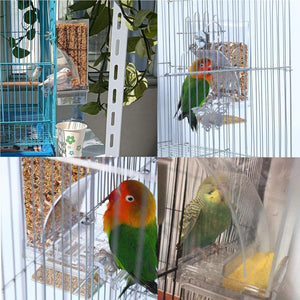 Collage of birds in cages with various backgrounds at Pet Servo