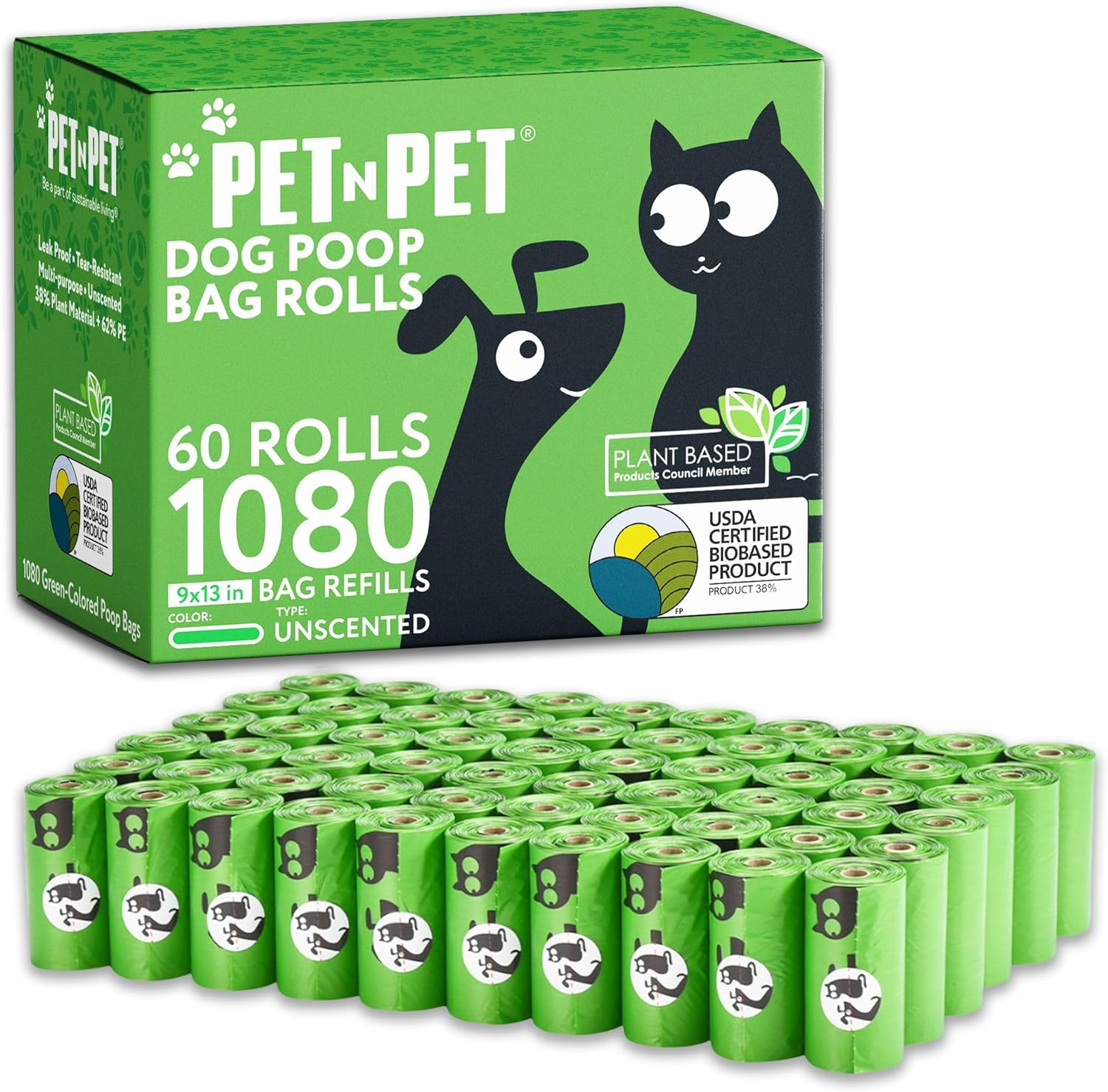 PET N PET - Dog Poop Bags 1080 Counts