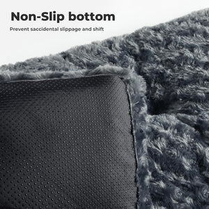Pawz Soft Swirl Pattern Dog Bed Mat Plush Velvet with Machine Washable at Pet Servo