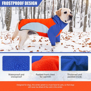 ODSSDAPU - Red + Blue Waterproof Dog Jacket - Petservo