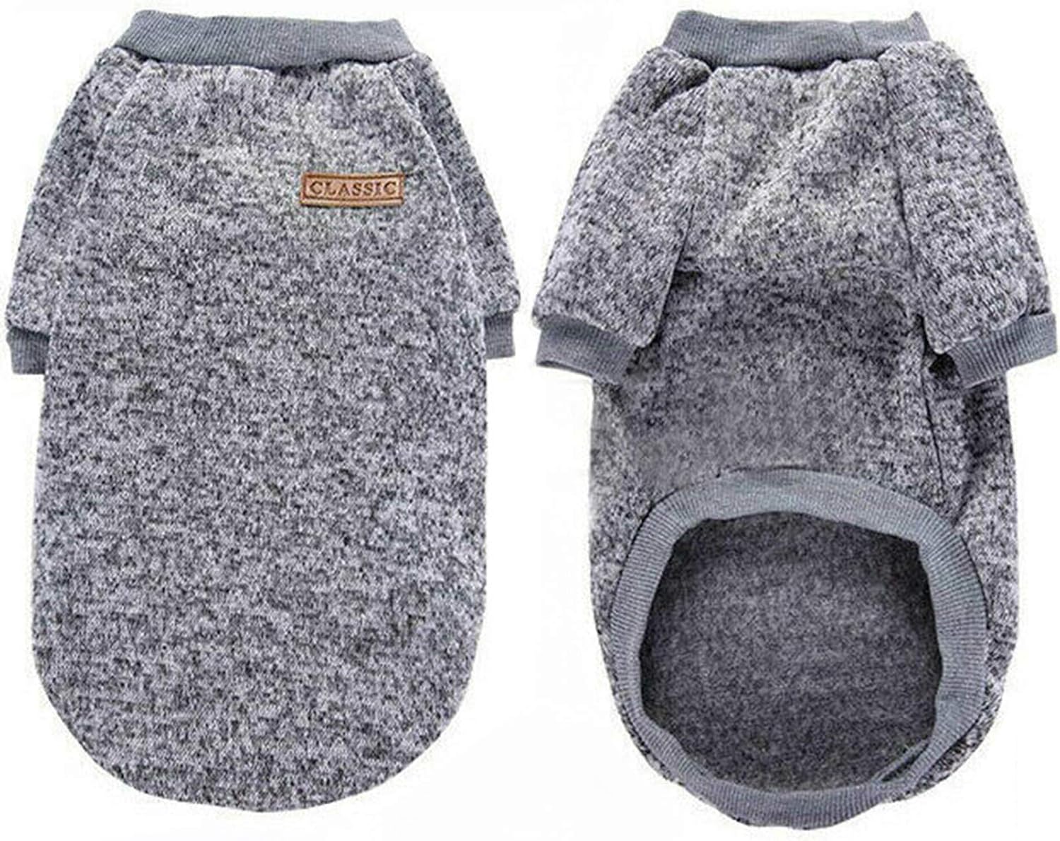 Cozy Grey Dog Sweater for Small Puppies - 30CM - Petservo