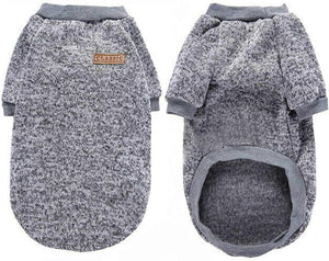 Cozy Grey Dog Sweater for Small Puppies - 30CM - Petservo