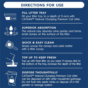 CATSAN - Cat Litter Ultra Clumping Clay 7kg - Petservo