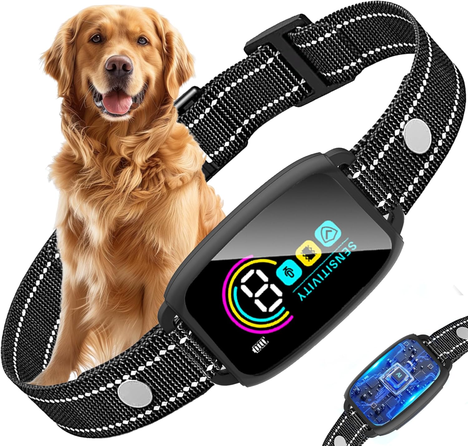 Koeay - Anti Bark Collars for Dogs, Barking Collar, Rechargeable