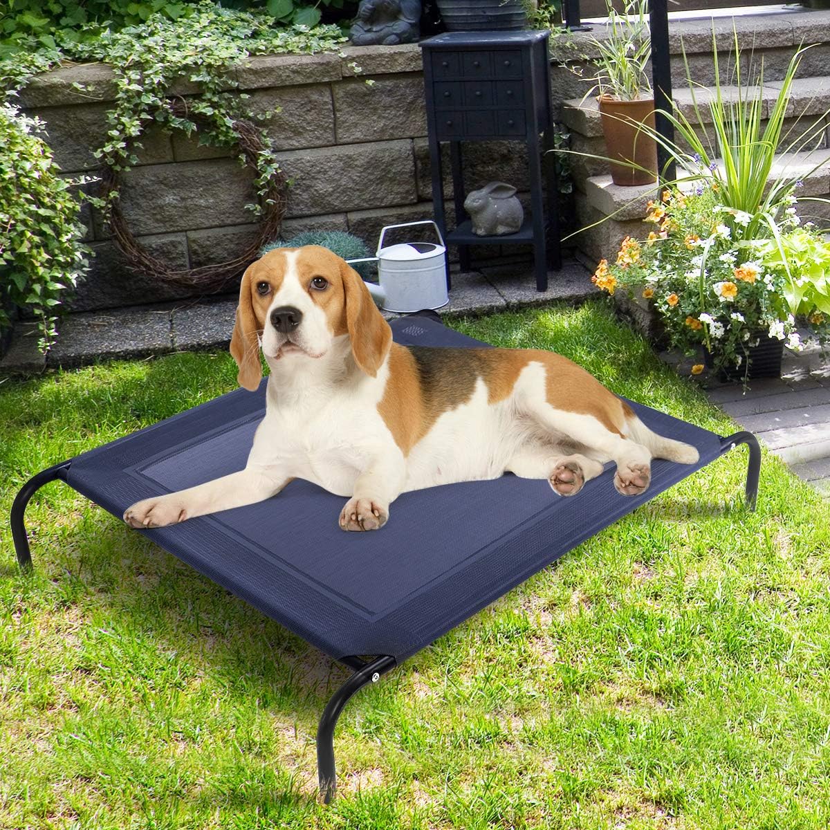 Giantex - Elevated Pet Bed for Large Dogs – Portable Raised Cooling Cot