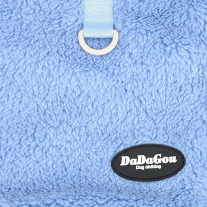 Dark Blue Fleece Dog Sweater – Cozy Winter w/D-Ring - Petservo