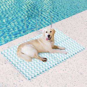 Buy PaWz Summer Non-Toxic Self-Cool Pet Sleeping Bed (Blue) at Pet Servo