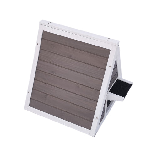 YES4PETS - Cat Chicken Coop Rabbit Hutch Ferret Cage Guinea Pig Dog Bird Nesting Box - Grey - Small