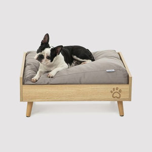 Charlie's -Scandi Elevated Bed with Natural Frame & Mattress petservo