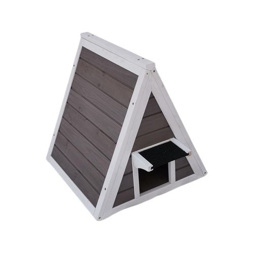 YES4PETS - Cat Chicken Coop Rabbit Hutch Ferret Cage Guinea Pig Dog Bird Nesting Box - Grey - Small