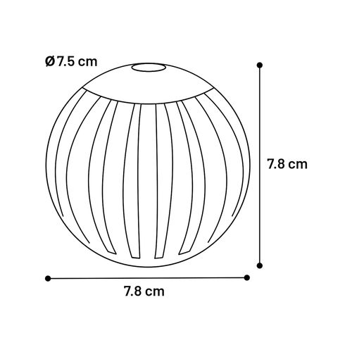 Flamingo - 7.8cm Black Gladiator Ball Dog Toy