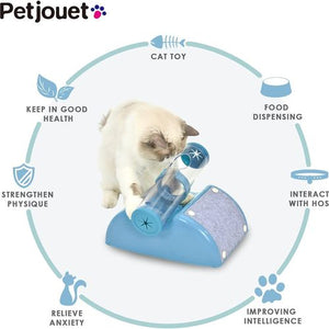 YES4PETS Cat Play Box & Interactive Ball Toy Kit - Blue - Pet Servo