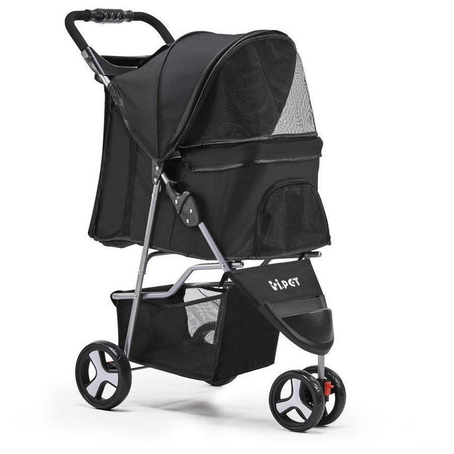 i.Pet - Pet Stroller Pram Dog Cat Carrier Travel Pushchair Foldable 3 Wheels Large