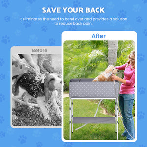 Buy Advwin Elevated & Foldable Pet Grooming Bath Tub at Pet Servo-1