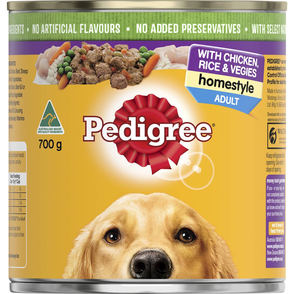Pedigree - Homestyle With Chicken Rice & Veggies Wet Dog Food Can 700g - Petservo