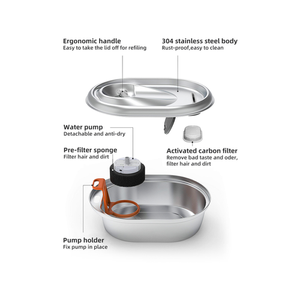 YES4PETS 2L Automatic Electric Pet Water Fountain Dispenser - PetServo