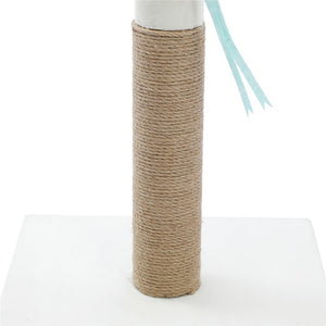 Cat scratch post with sisal wrap on a white background at Pet Servo