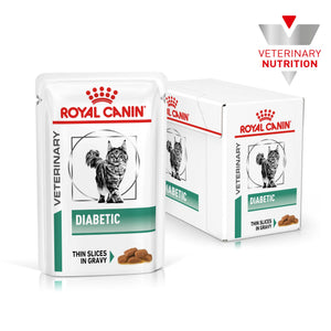 Royal Canin - Veterinary Diet Diabetic Adult Wet Cat Food 85g x 12 - Petservo