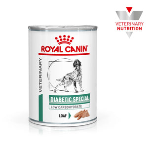 Royal Canin - Veterinary Diet Diabetic Special Low Carbohydrate Adult Wet Dog Food 410g x 12 - Petservo